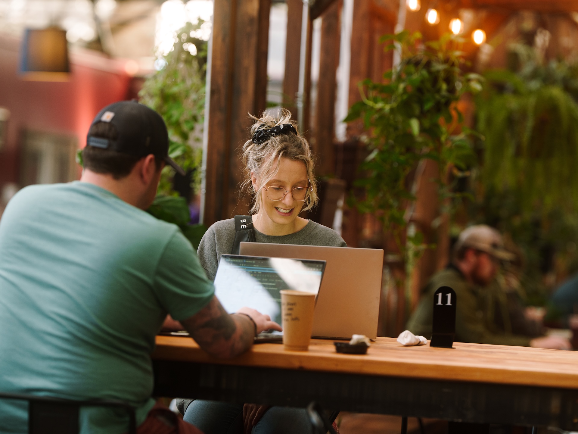 Interior detail at Earth Coffeehouse